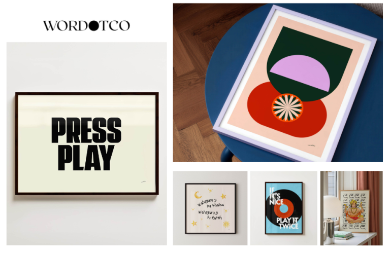 Brighten Interiors with Vibrant Decorative Wall Poster Prints